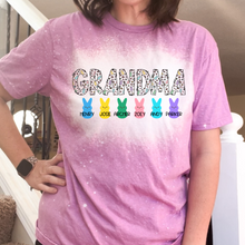 Load image into Gallery viewer, Mama Leopard Peep Names Easter T-shirt