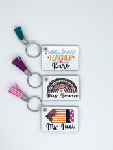 Load image into Gallery viewer, Personalized Teacher Keychain