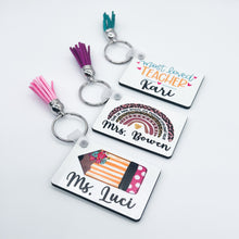 Load image into Gallery viewer, Personalized Teacher Keychain