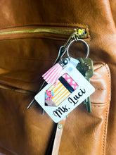 Load image into Gallery viewer, Personalized Teacher Keychain