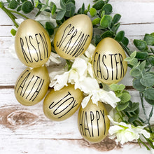 Load image into Gallery viewer, Gold Easter Egg Decor