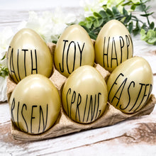 Load image into Gallery viewer, Gold Easter Egg Decor