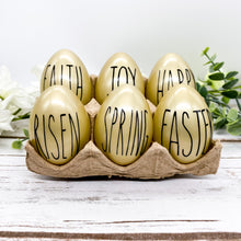 Load image into Gallery viewer, Gold Easter Egg Decor
