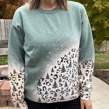 Load image into Gallery viewer, Christmas Tree Leopard Splash Sweatshirt