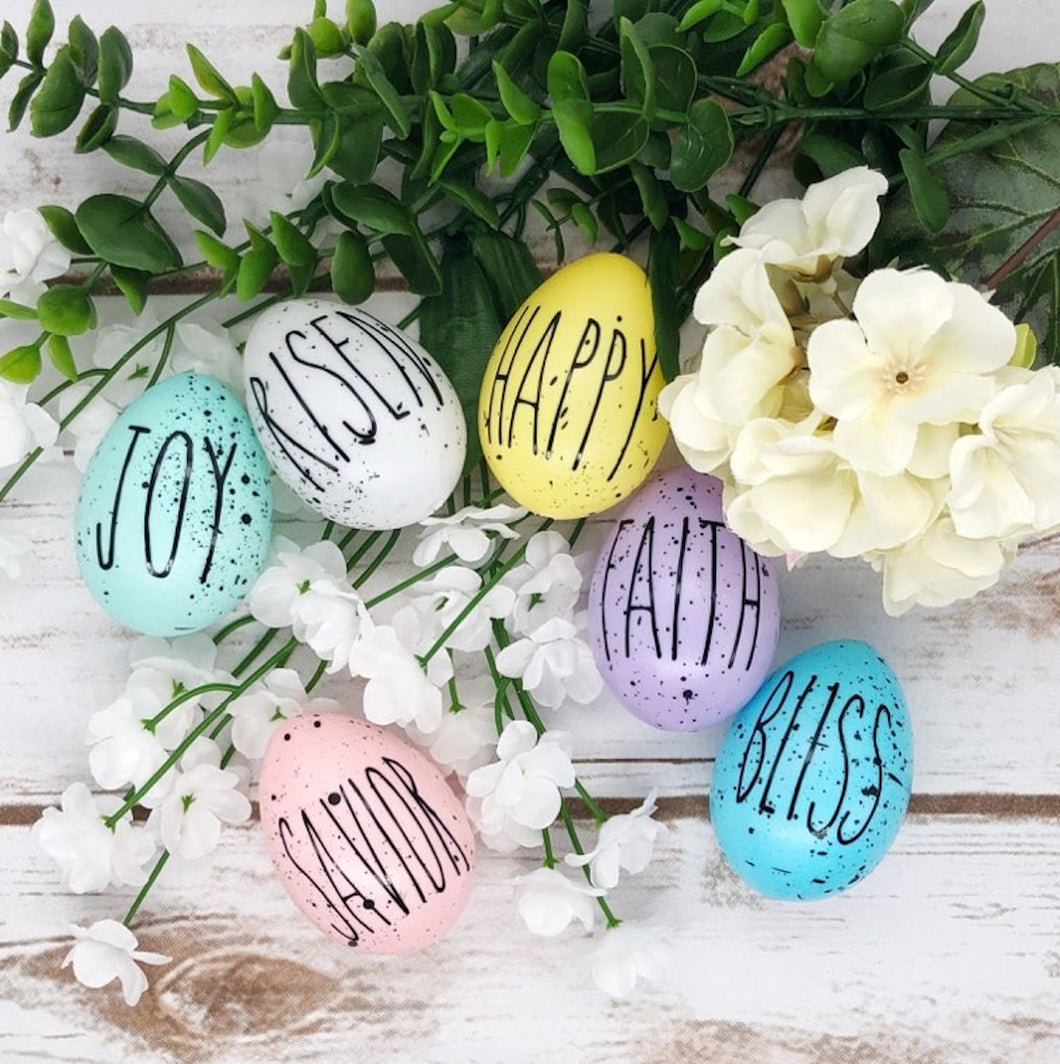 Multi Colored Easter Egg Decor