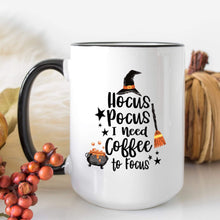 Load image into Gallery viewer, Hocus Pocus I Need Coffee To Focus Coffee Mug