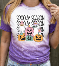 Load image into Gallery viewer, Spooky Season Retro Purple Adult &amp; Youth T-Shirt
