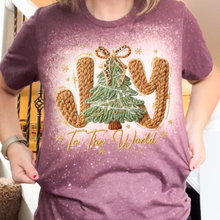 Load image into Gallery viewer, Faux Yarn Joy to the World Top
