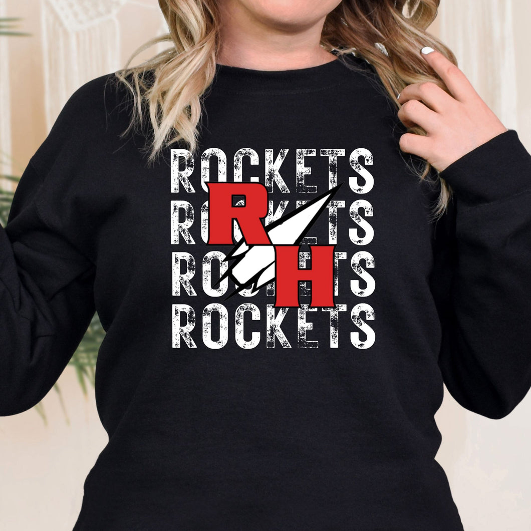Rockets Mirrored White w/Logo