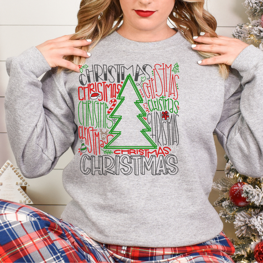 Christmas Typography Sweatshirt