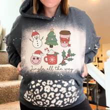 Load image into Gallery viewer, Jingle all the Way Leopard Pocket Hoodie
