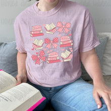 Load image into Gallery viewer, Valentine Book Lover Collage Shirt
