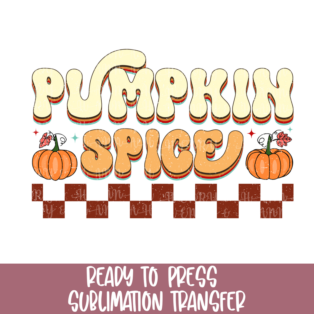 Pumpkin Spice - Sublimation Ready to Press