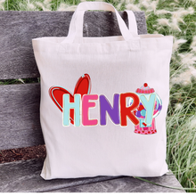 Load image into Gallery viewer, Valentine Custom Name Tote Bag
