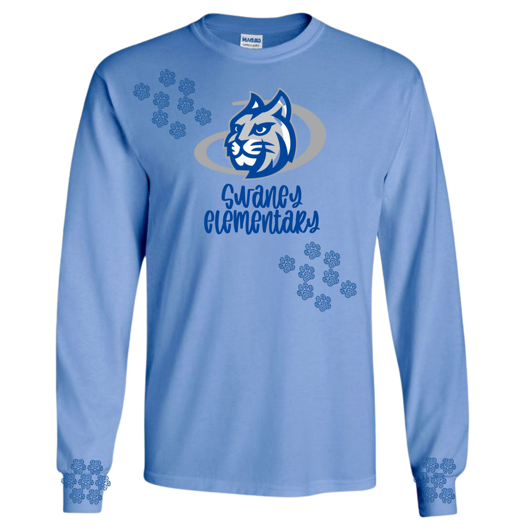 20 - Swaney Elementary with Paws Long Sleeved