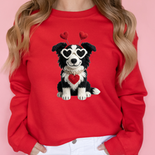 Load image into Gallery viewer, Knitted Yarn Valentine Dog Sweatshirt
