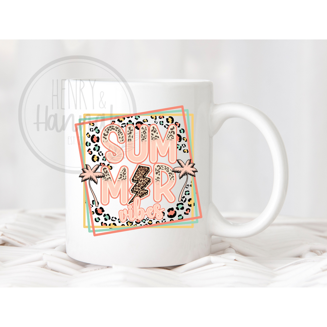 Summer Vibes Leoaprd Coffee Mug