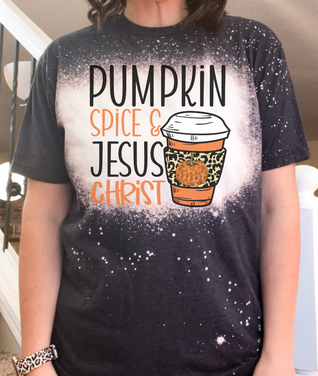 Pumpkin Spice and Jesus Christ T-Shirt