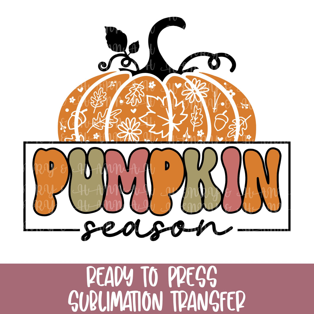 Pumpkin Season - Sublimation Ready to Press
