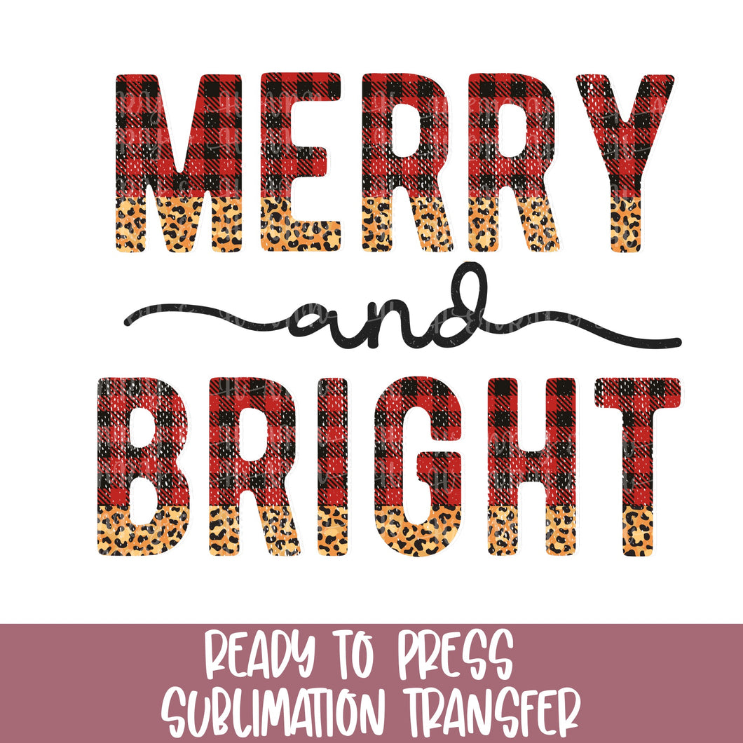 Merry and Bright - Sublimation Ready to Press