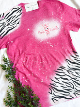 Load image into Gallery viewer, Pink Zebra Splash &amp; Shoulder T-shirt
