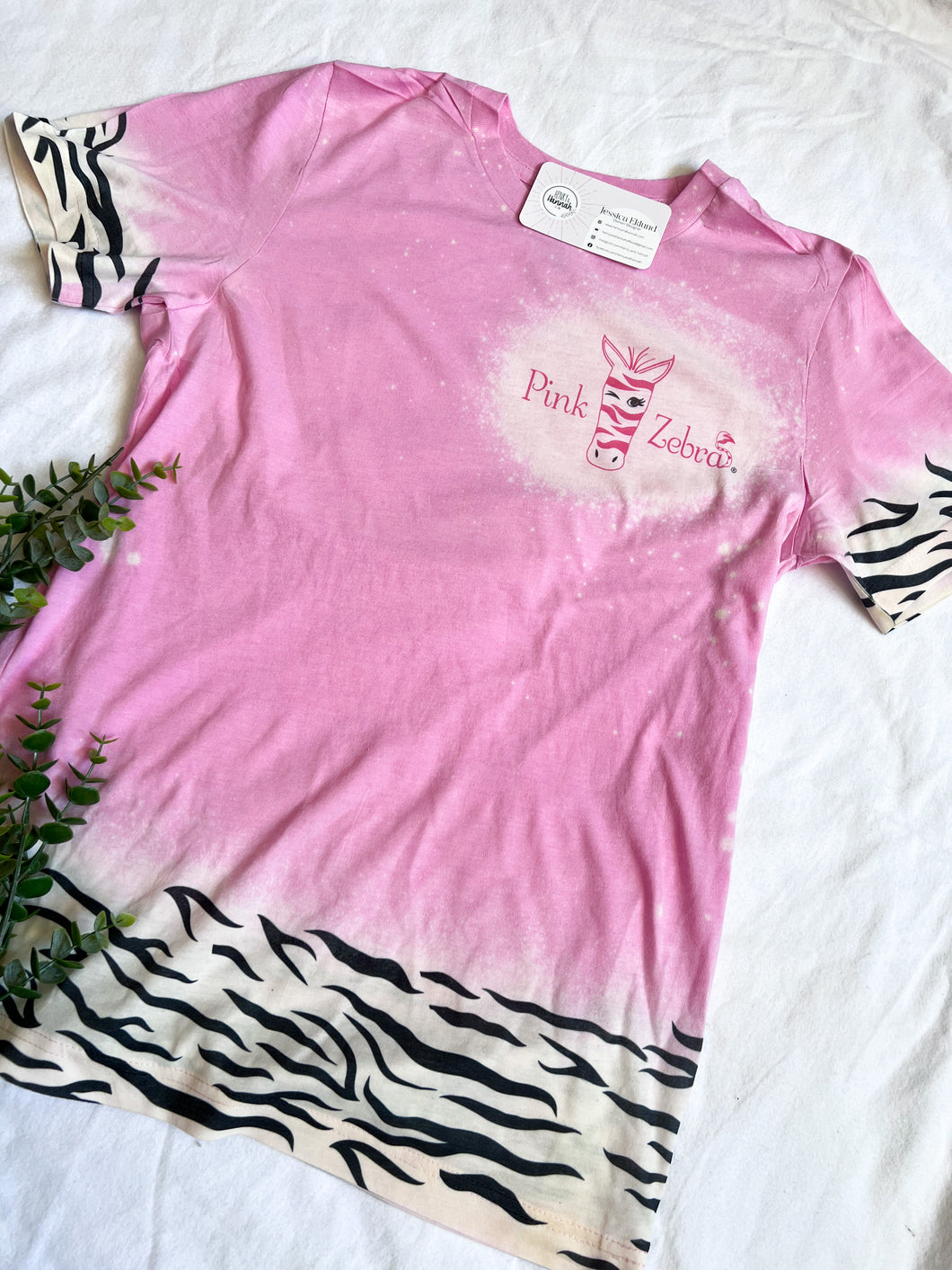 Pink Zebra Light Pink Cuffs T-shirt