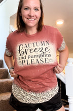Load image into Gallery viewer, Autumn Breeze &amp; Pumpkins Please T-shirt
