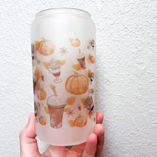 Load image into Gallery viewer, Drink more Pumpkin Spice Libbey Glass Can

