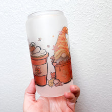 Load image into Gallery viewer, Fall Drinks Gnome Libbey Glass Can
