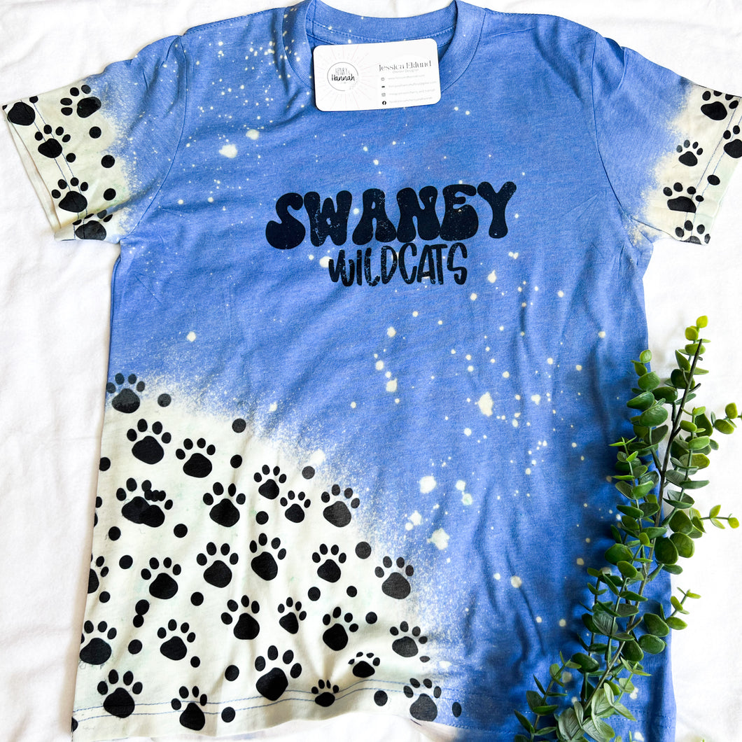19 - YOUTH Black Paw Swaney Splash T-Shirt
