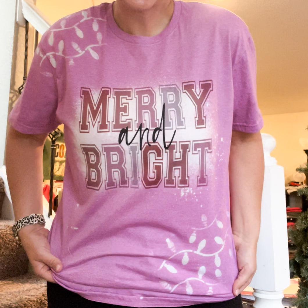 Merry and Bright Lilac T-shirt - Nov Club