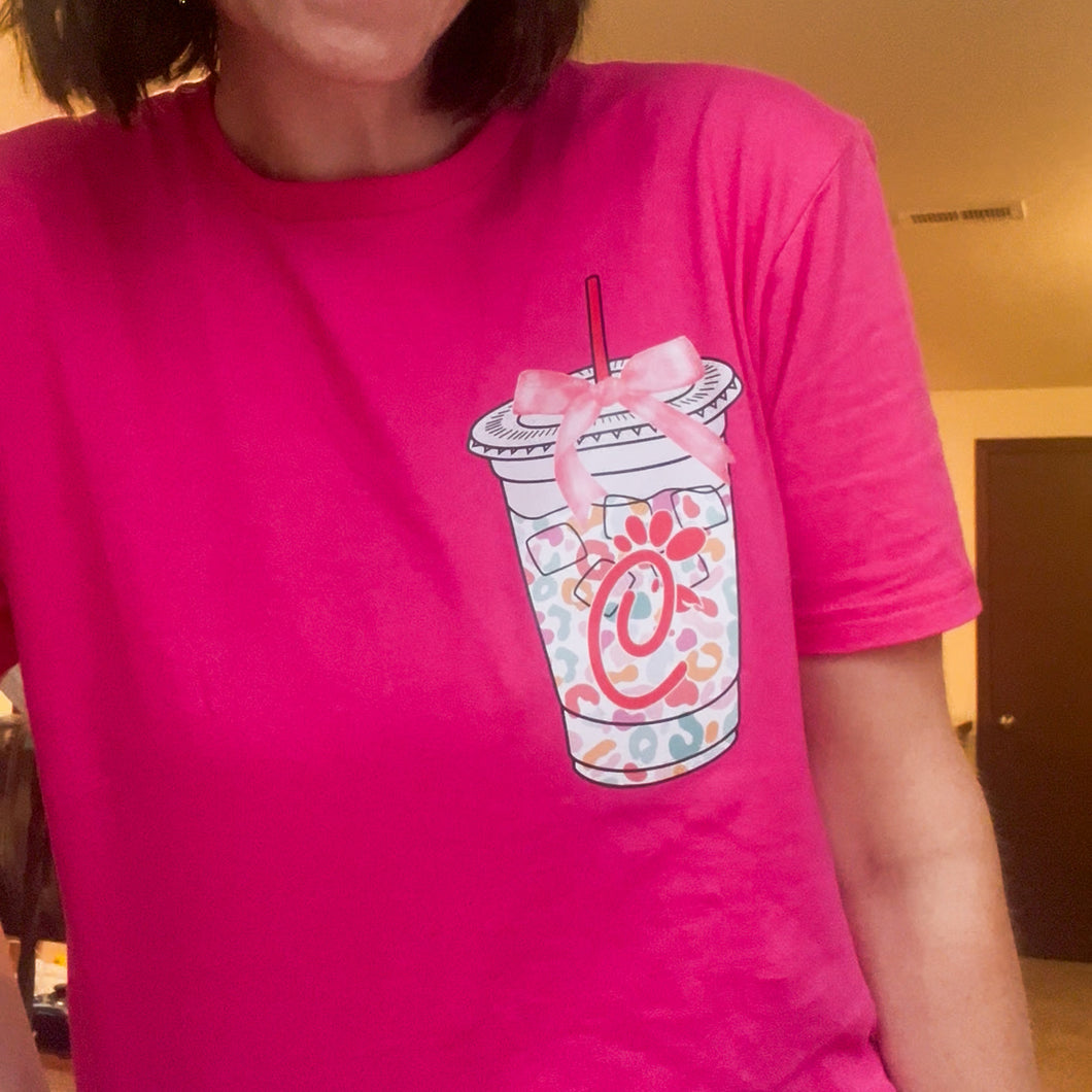Neon Leopard Chicken Cup Pocket