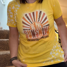 Load image into Gallery viewer, Be the Sunshine Yellow Leopard T-shirt
