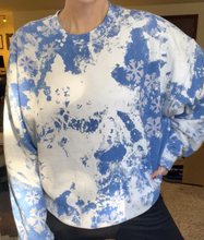 Load image into Gallery viewer, Double Bleached Snowflakes - Royal Blue Sweatshirt
