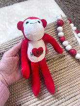 Load image into Gallery viewer, Personalized Plush Valentine Monkey
