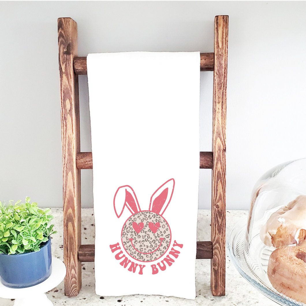 Retro Hunny Bunny Kitchen Tea Towel