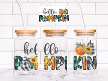 Load image into Gallery viewer, Hello Pumpkin Libbey Glass Can
