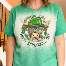 Load image into Gallery viewer, Happy St. Patrick Day Bull T-Shirt
