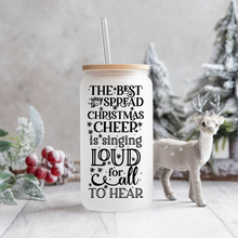 Load image into Gallery viewer, Christmas Cheer Elf Libbey Glass Can
