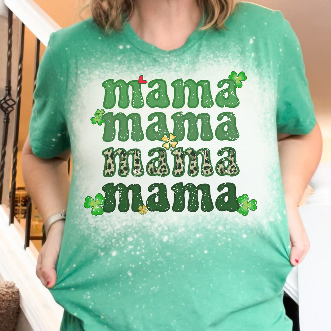 Mama Mirrored St. Patrick Day T-Shirt