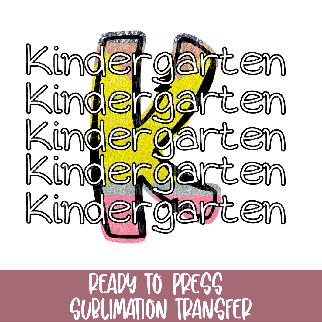 Kindergarten  - Sublimation Ready to Press