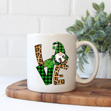 Load image into Gallery viewer, LOVE Leopard Green Gnome Coffee Mug
