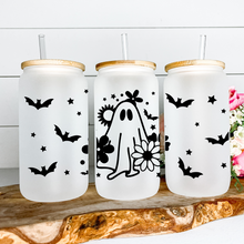 Load image into Gallery viewer, Retro Ghost Wrap Libbey Glass Can
