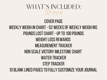 Load image into Gallery viewer, Digital Ultimate Printable Weight Loss Tracker
