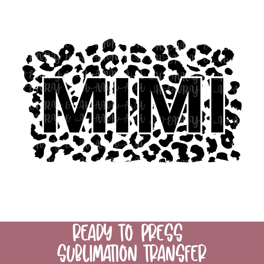 Leopard MIMI - Sublimation Ready to Press