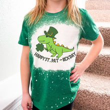 Load image into Gallery viewer, Dinosaur St. Patrick Youth Tshirt
