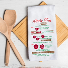 Load image into Gallery viewer, Apple Pie Recipe Kitchen Tea Towel
