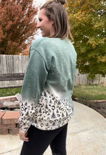 Load image into Gallery viewer, Christmas Tree Leopard Splash Sweatshirt
