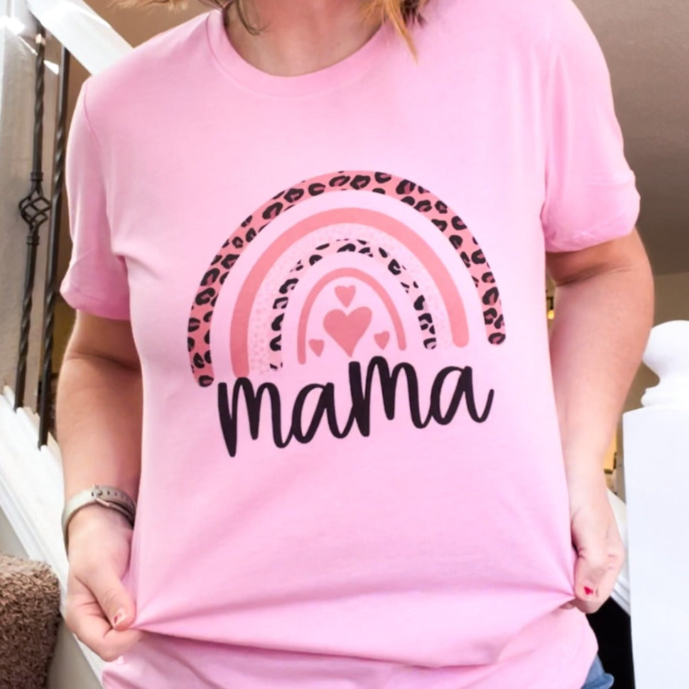 Boho Rainbow Mama T-Shirt