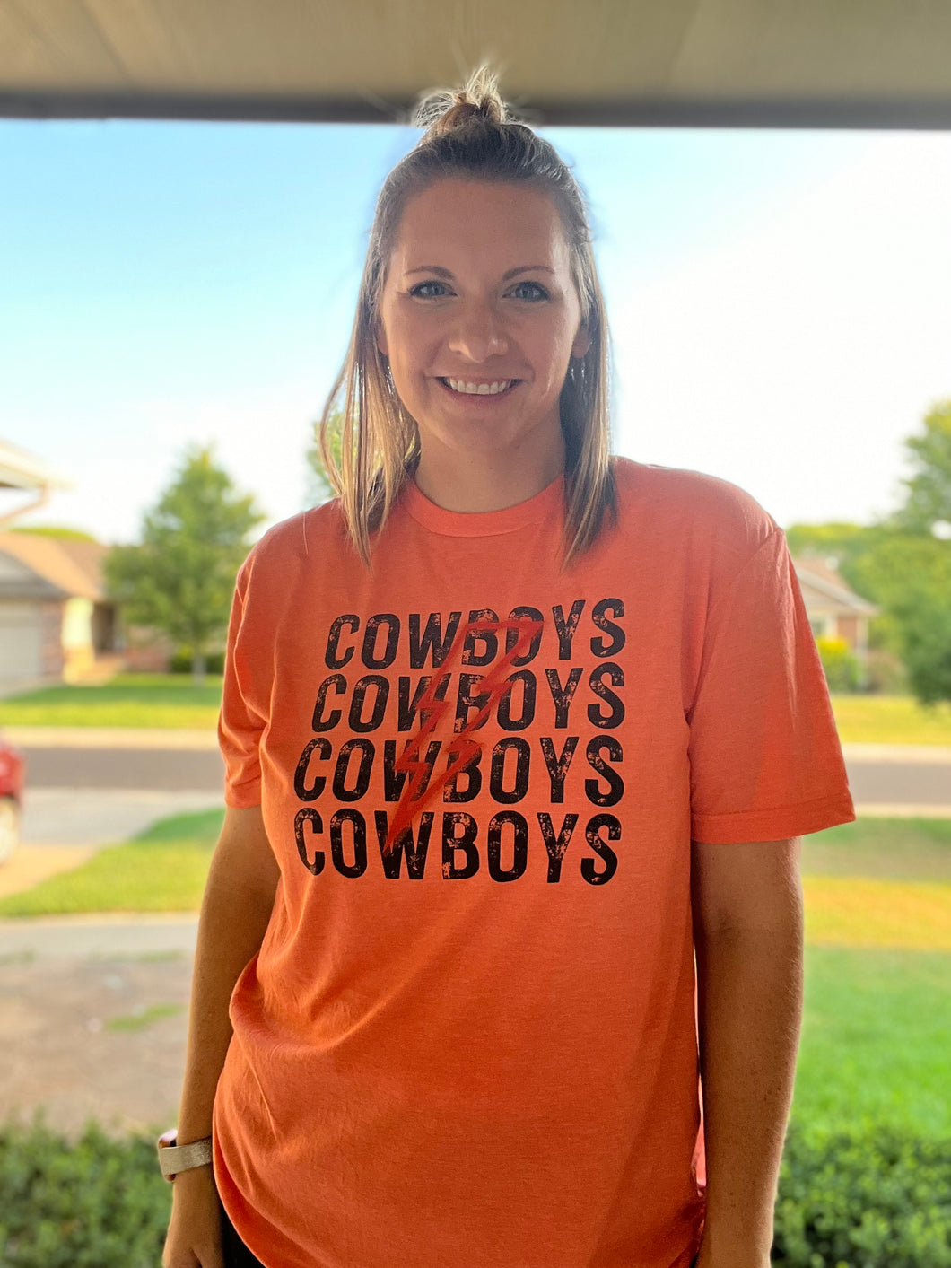 Orange Cowboys Shirt